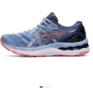 NWOT ASICS Gel-Nimbus 23 Light Blue and Pink Sneakers